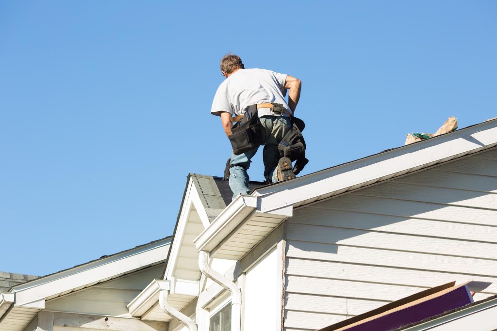 Roofers Work
